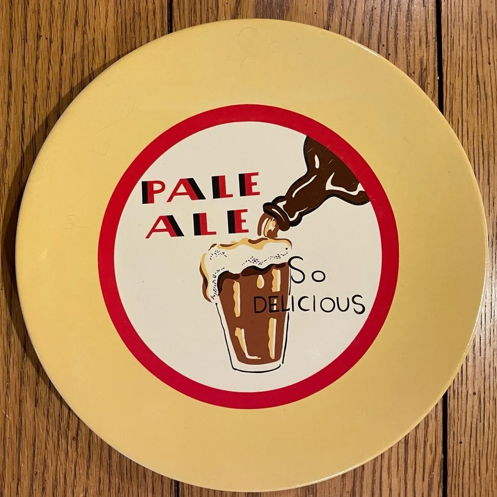 Pottery Barn Beer Plates, set of 4